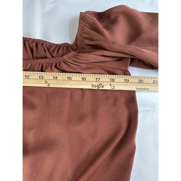 Peppermint Women’s Sz L Blouse Top Peasant Cottage Core Made In The USA - Picture 11 of 12